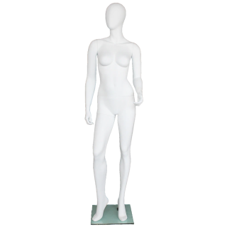 Contemporary Style Egg Head Female Mannequin -SFW43E-WT