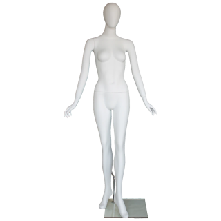 Graceful-stride Style Egg Head Female Mannequin -SFW59E-WT